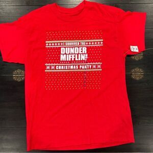 Men’s Large The Office TV Show  Christmas Party Tee Shirt NEW